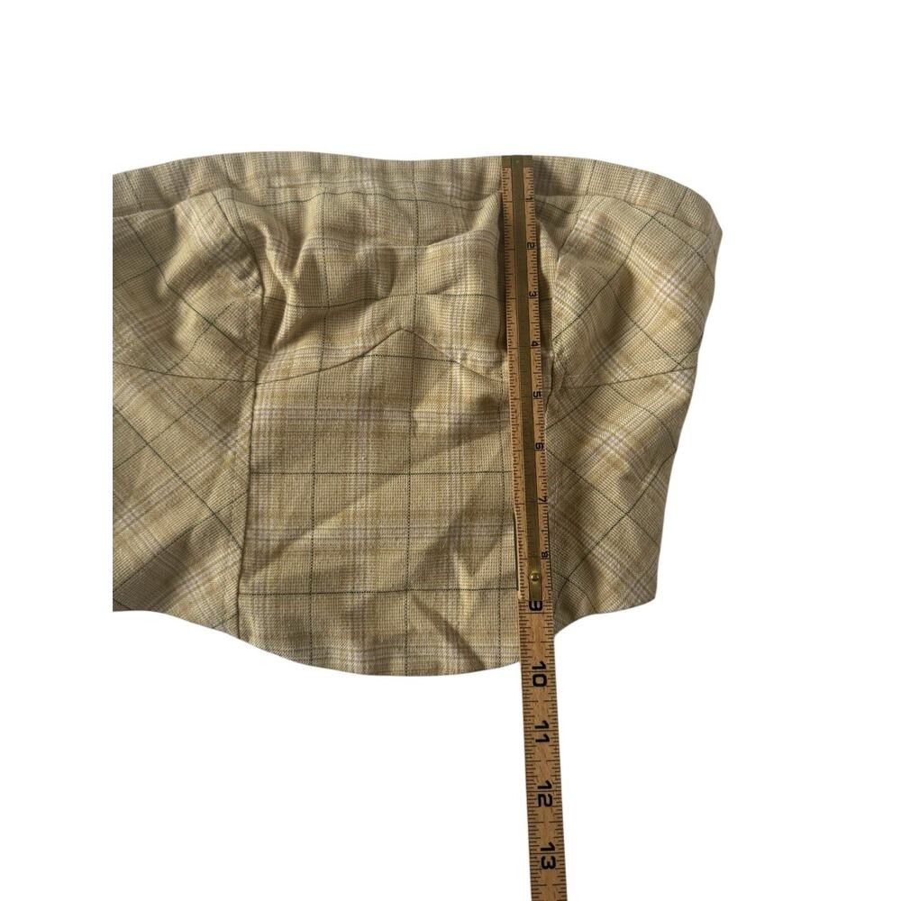 Free People Beige Checkered Crop Top - Picture 11 of 11